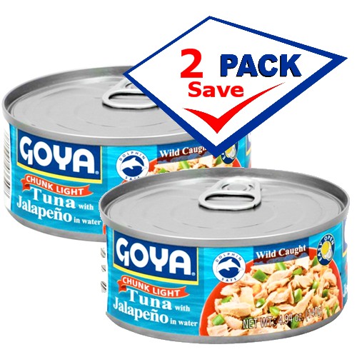 Goya Light Tuna With Jalapeños 4.94 oz Pack of 2